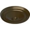 Ekena Millwork Reece Ceiling Medallion (Fits Canopies up to 2 3/8"), Hand-Painted Brass, 12"OD x 1 3/4"P CM12REBRS - alternate 2